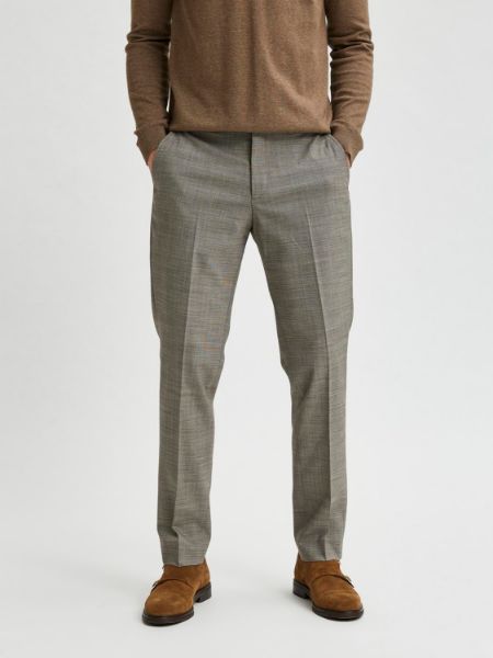 Bilde av SlhSlim Mylostatelt brown trs trousers