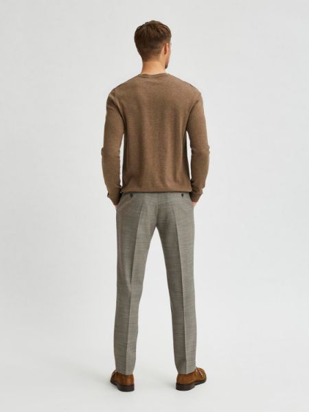 Bilde av SlhSlim Mylostatelt brown trs trousers