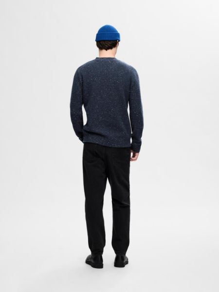 Bilde av SlhNeil LS KNit Nept Crew Neck