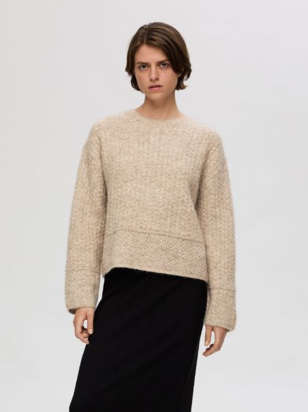 Bilde av SlfAlva structure la knit o-neck