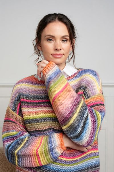 Bilde av Boatneck multicolour jumper