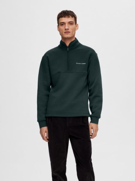 Bilde av SlhHankie logo high neck zip sweat