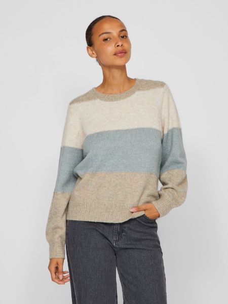 Bilde av ViEllie new o-neck ls stripe knit top